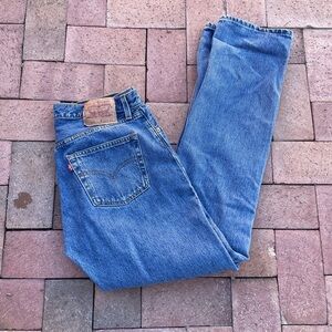 Levi's Blue 501 straight leg Jeans